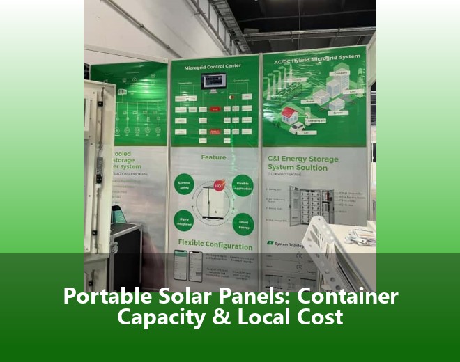 Portable Solar Panels: Container Capacity & Local Cost